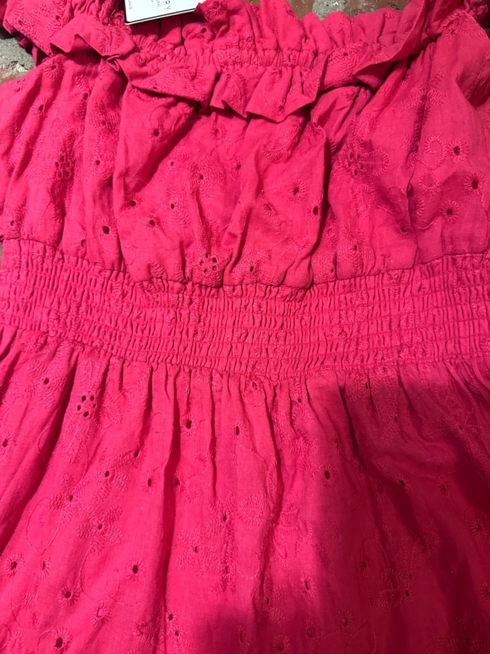 NWT Laundry By Shelli Segal Bright Pink Rose Size 4 Off the Shoulder Maxi Dress - Picture 6 of 16
